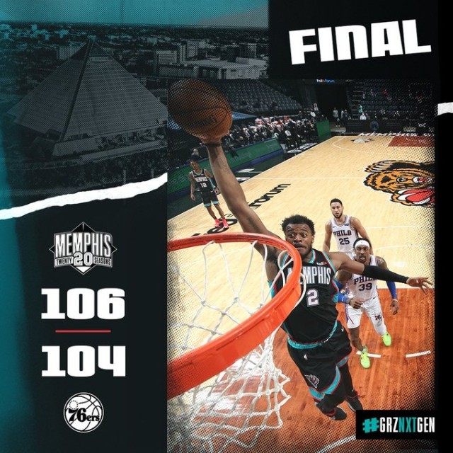 76人大胜灰熊,顺利晋级下一轮 76人大胜灰熊,顺利晋级下一轮